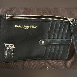 KARL LAGERFELD PARIS
Faux Leather Wristlet